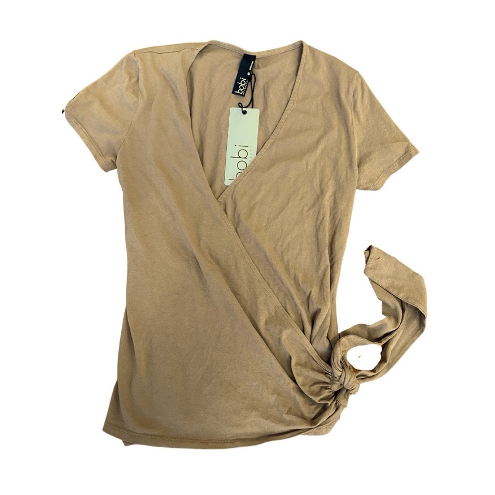 bobi Half Wrap Surplice T Shirt